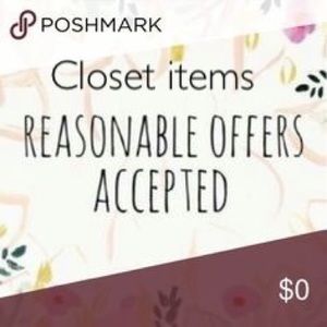 Reasonable offers accepted.